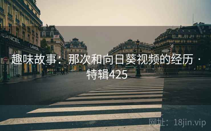 趣味故事：那次和向日葵视频的经历 · 特辑425