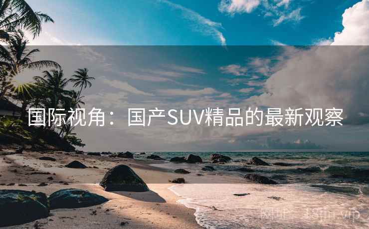 国际视角：国产SUV精品的最新观察